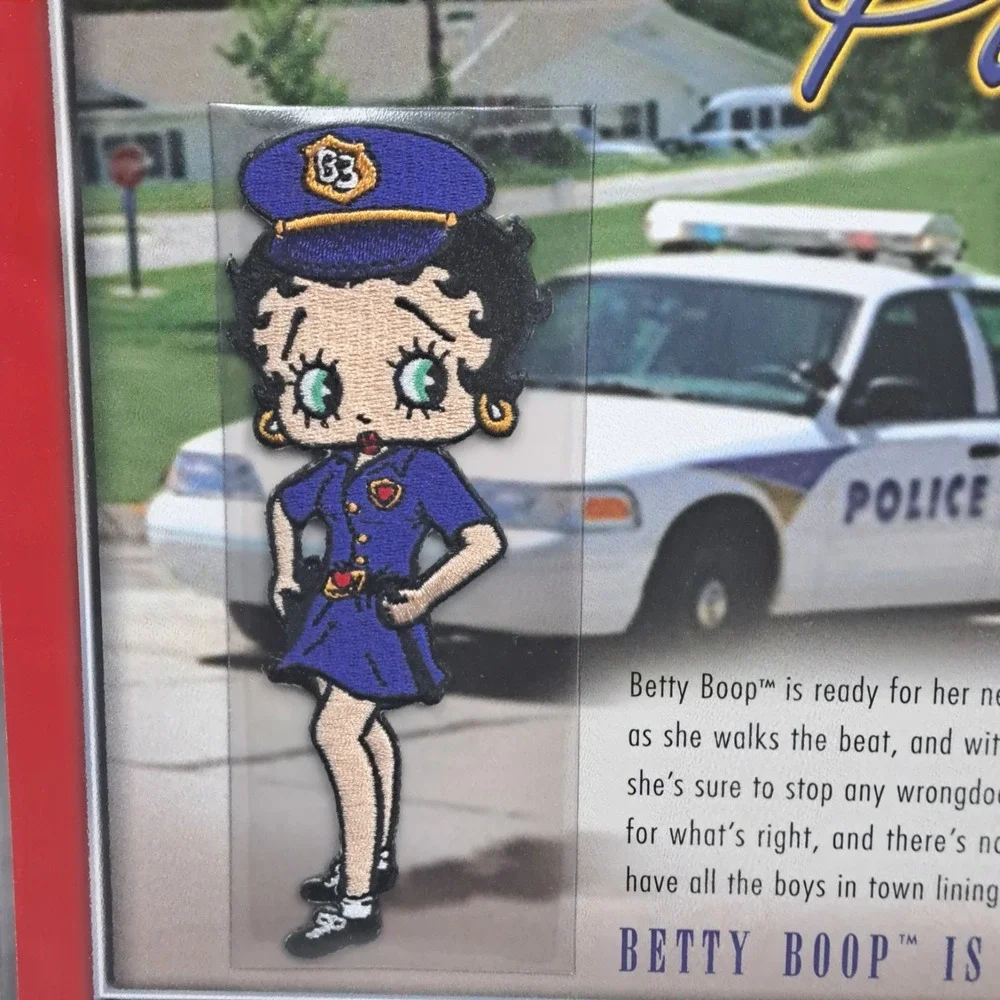 Betty Boop Patch Police Office Betty Clothing Bag Patch Collectible‎ Vintage New
